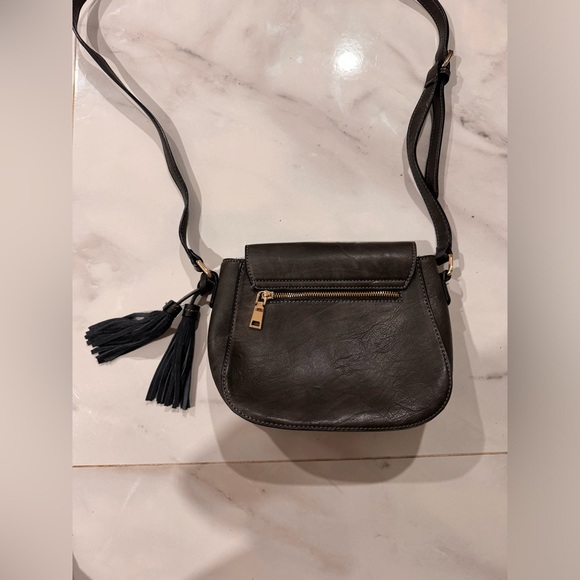 Woman’s long strap shoulder purse, color is a dark taupe - Picture 3 of 10